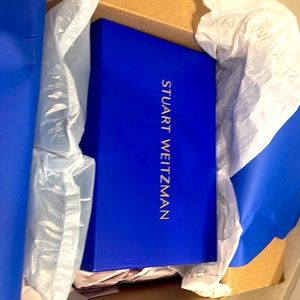 Stuart Weitzman pearl loafer, size 7.5, white color, leather, brand new.